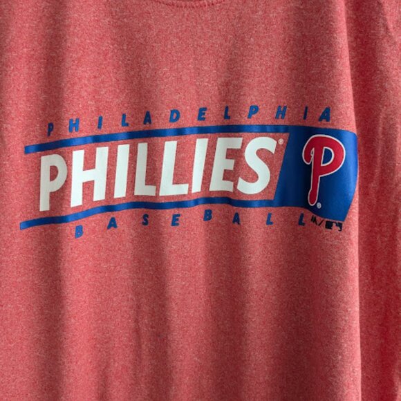 Majestic Philadelphia Phillies Red T-Shirt Size M - Picture 7 of 8